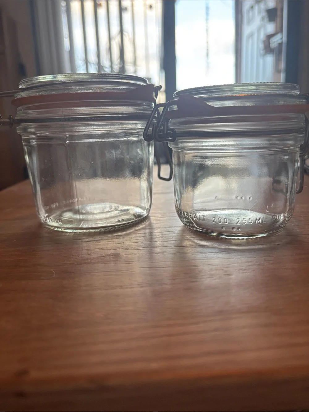 Authentic LeParfait Glass Clamp-Top Storage Jars - Set of 2